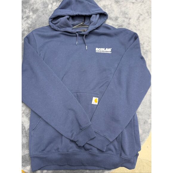 New Navy Blue Carhartt Men’s Large Loose Fir Hoodie! - Picture 1 of 2